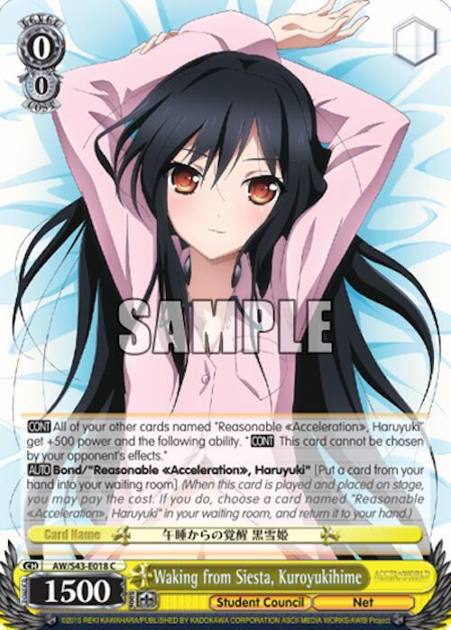 Waking from Siesta, Kuroyukihime - [Accel World -Infinite Burst-] | Gear Gaming Fayetteville