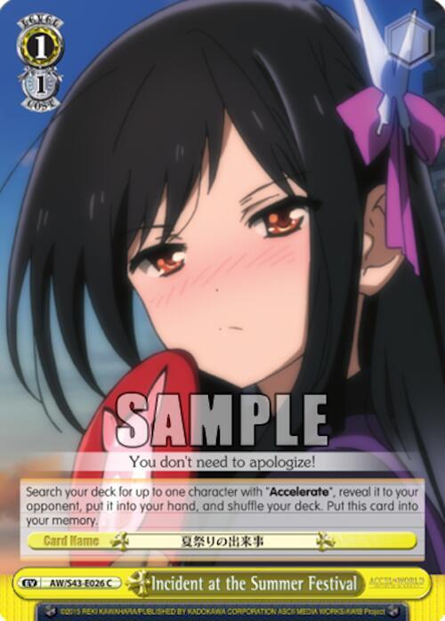 Incident at the Summer Festival - [Accel World -Infinite Burst-] | Gear Gaming Fayetteville
