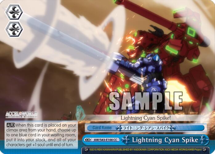 Lightning Cyan Spike - [Accel World -Infinite Burst-] | Gear Gaming Fayetteville