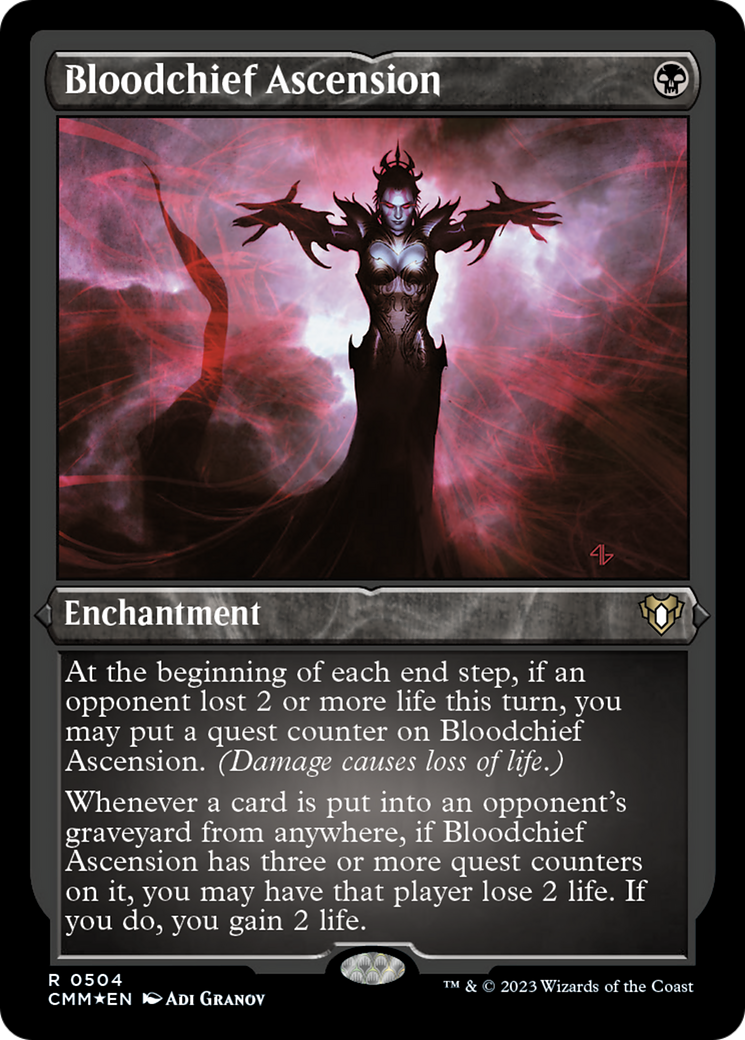 Bloodchief Ascension (Foil Etched) [Commander Masters] | Gear Gaming Fayetteville