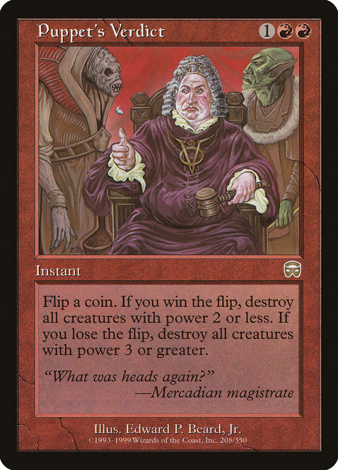 Puppet's Verdict [Mercadian Masques] | Gear Gaming Fayetteville