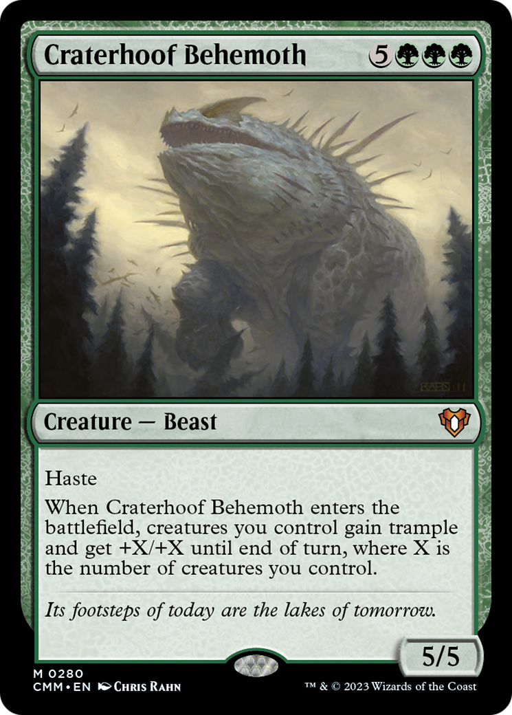 Craterhoof Behemoth [Commander Masters] | Gear Gaming Fayetteville