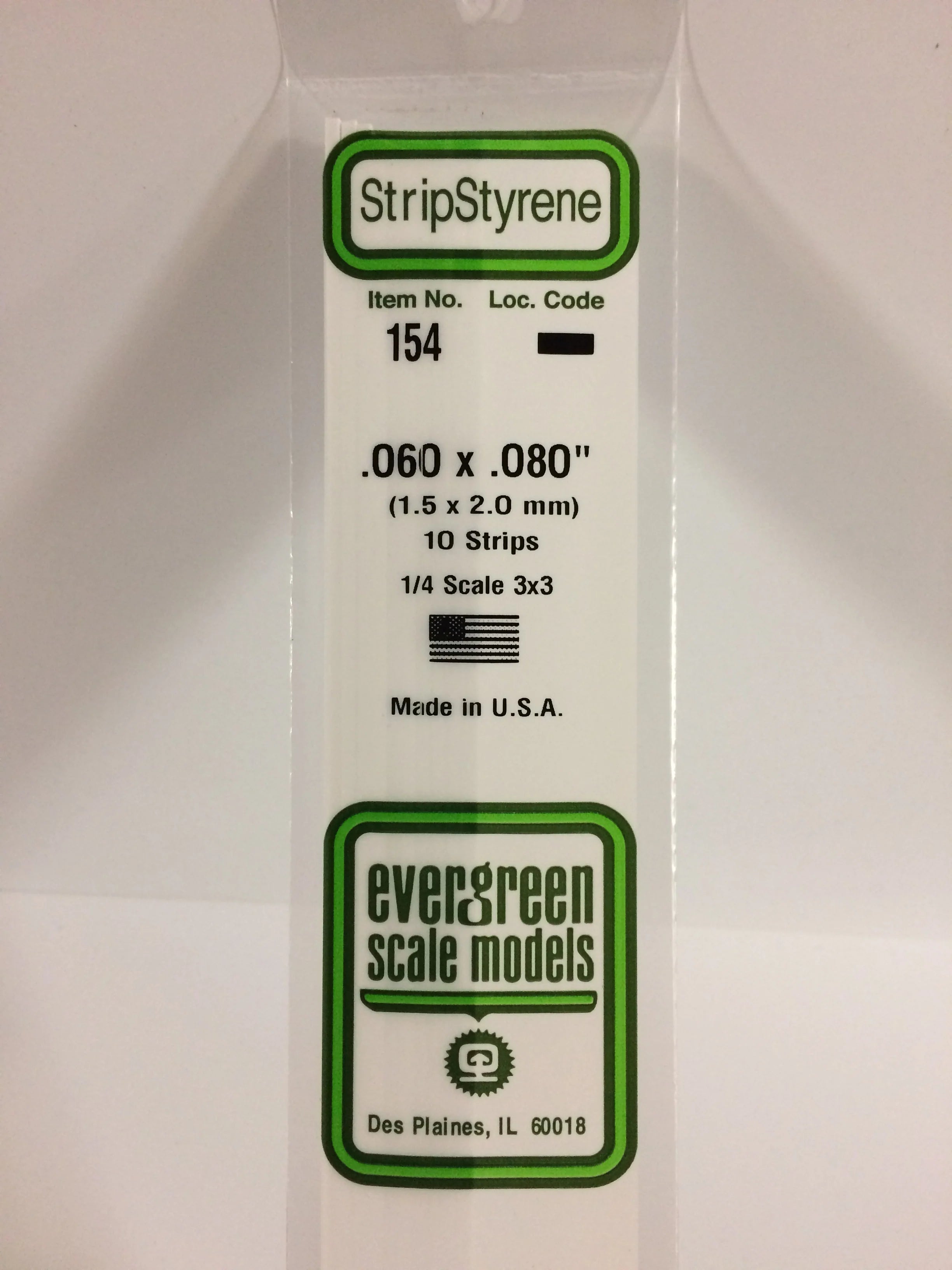 154 - .060" X .080" OPAQUE WHITE POLYSTYRENE STRIP | Gear Gaming Fayetteville