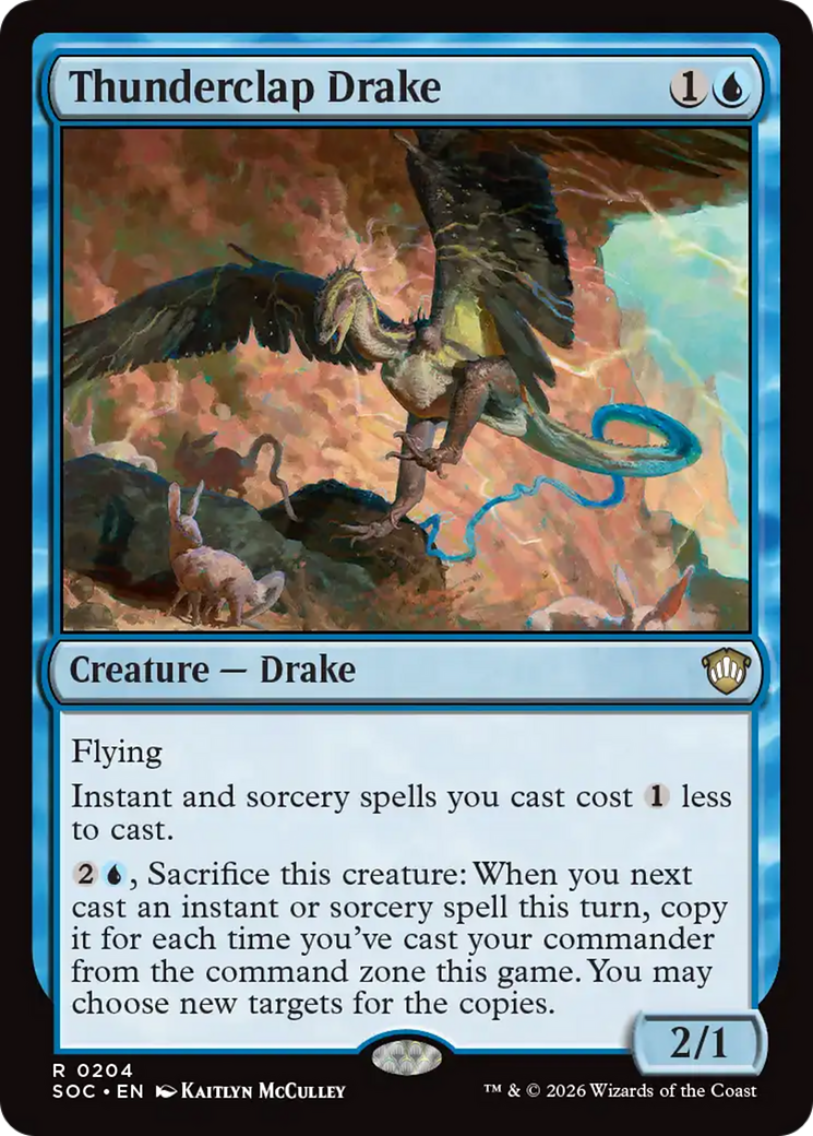Thunderclap Drake [Secrets of Strixhaven Commander] | Gear Gaming Fayetteville