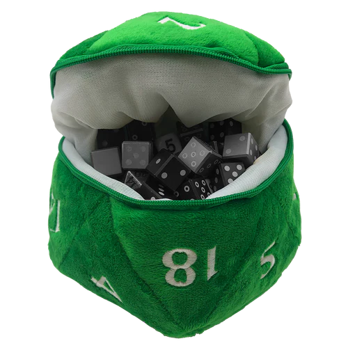 Ultra Pro Plush D20 Dice Bag Green | Gear Gaming Fayetteville