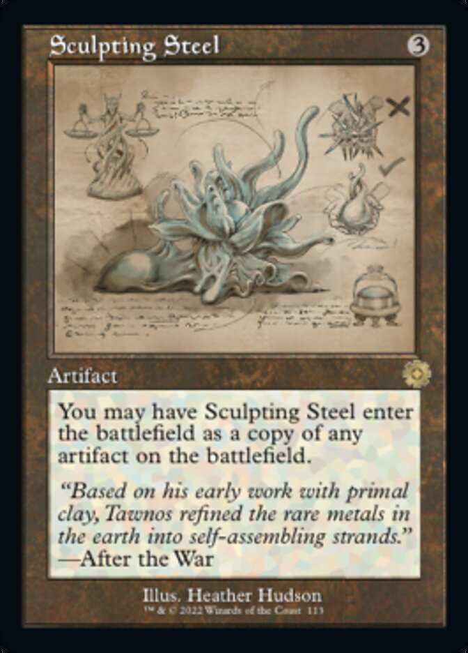 Sculpting Steel (Retro Schematic) [The Brothers' War Retro Artifacts] | Gear Gaming Fayetteville