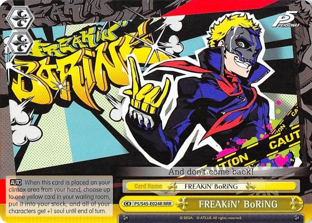 FREAKiN' BoRiNG (RRR) - [Persona 5] | Gear Gaming Fayetteville