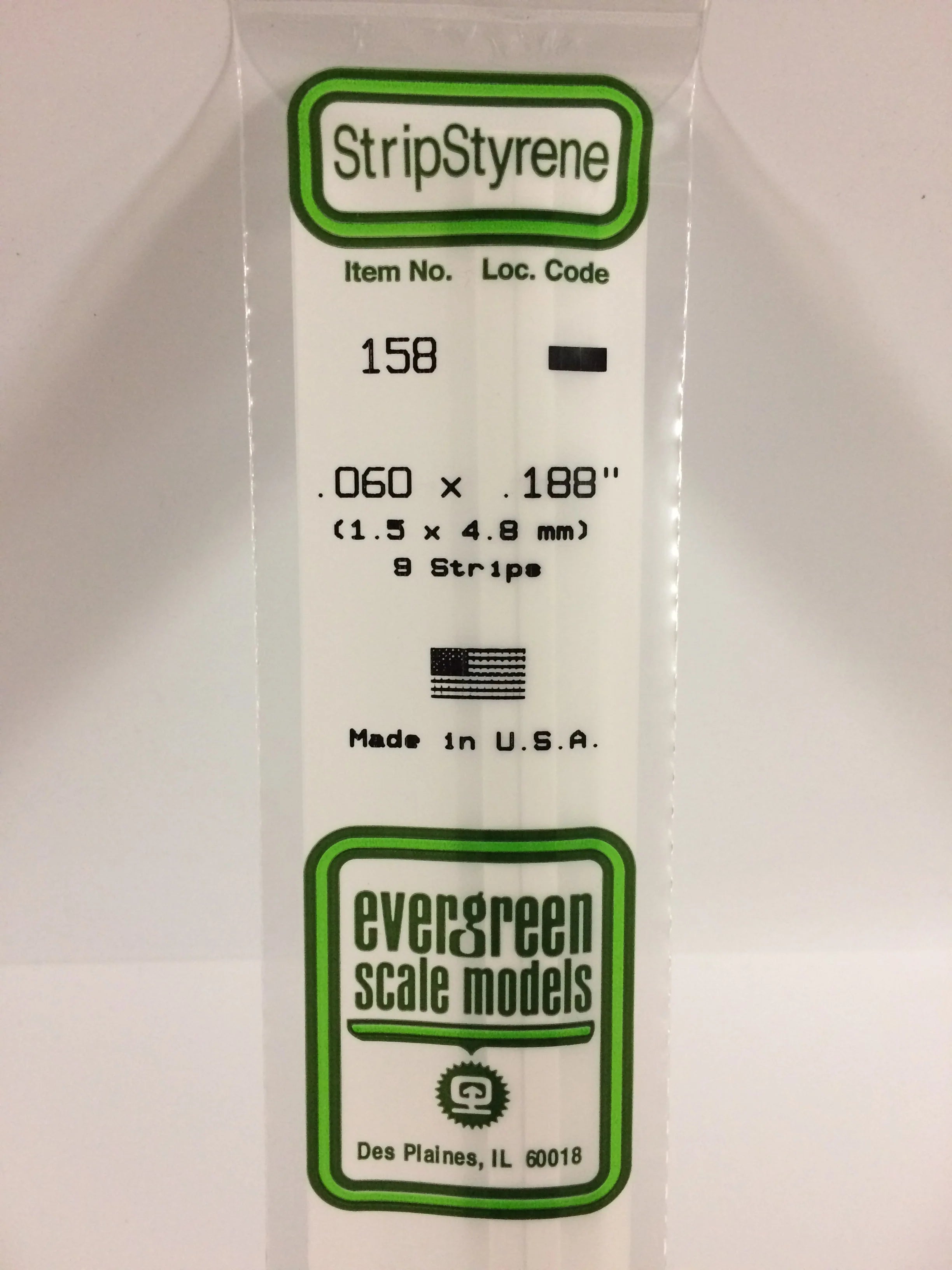 158 - .060" X .188" OPAQUE WHITE POLYSTYRENE STRIP | Gear Gaming Fayetteville