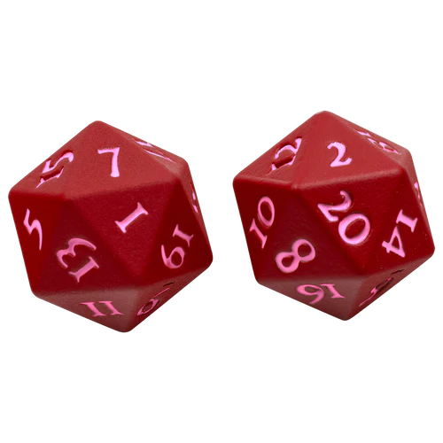 VIVID Heavy Metal D20 Dice Red by Ultra Pro | Gear Gaming Fayetteville