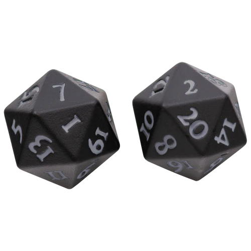 VIVID Heavy Metal D20 Dice Black by Ultra Pro | Gear Gaming Fayetteville