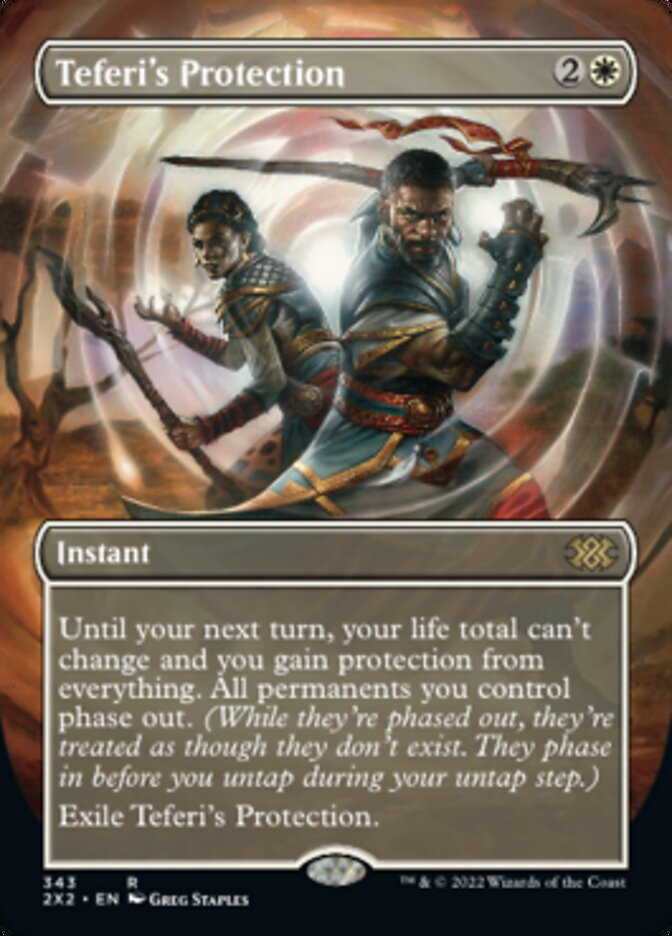 Teferi's Protection (Borderless Alternate Art) [Double Masters 2022] | Gear Gaming Fayetteville