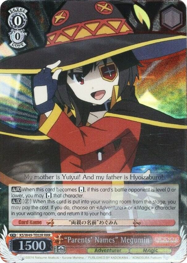 "Parents' Names" Megumin (RRR) - [KonoSuba] | Gear Gaming Fayetteville
