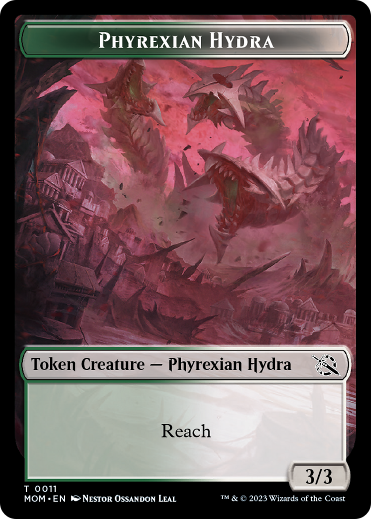 Treasure (21) // Phyrexian Hydra (11) Double-Sided Token [March of the Machine Tokens] | Gear Gaming Fayetteville