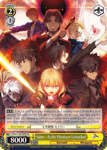 Saber - Noble Phantasm Unleashed (Alternate Art Promo) - [Fate/Zero] | Gear Gaming Fayetteville