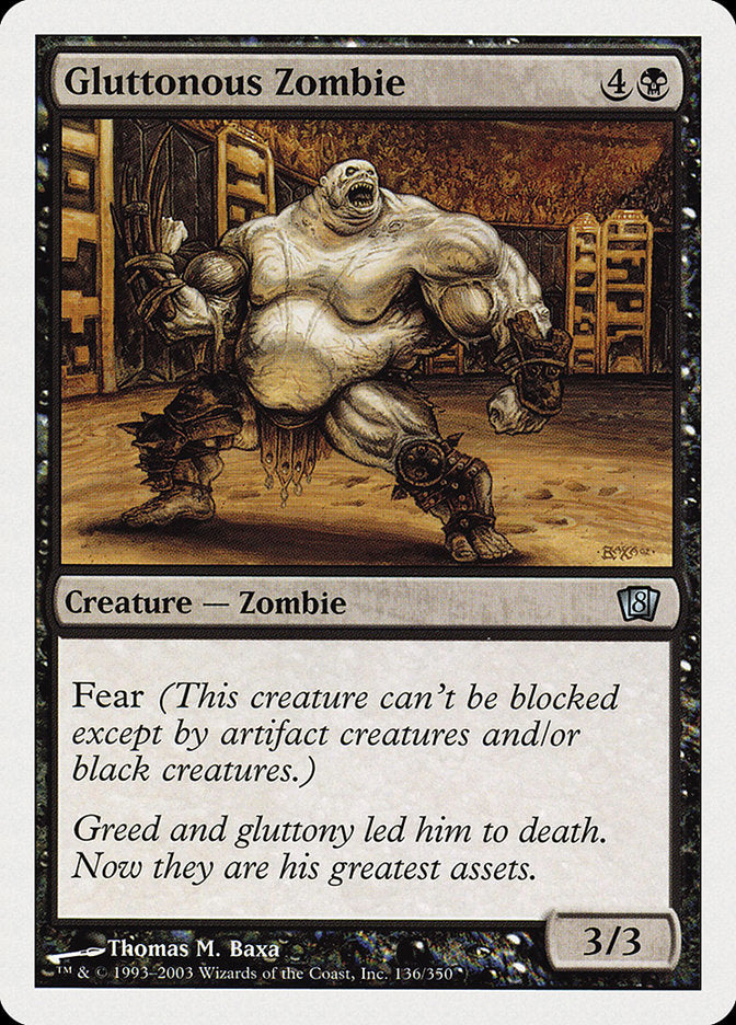 Gluttonous Zombie [Eighth Edition] | Gear Gaming Fayetteville