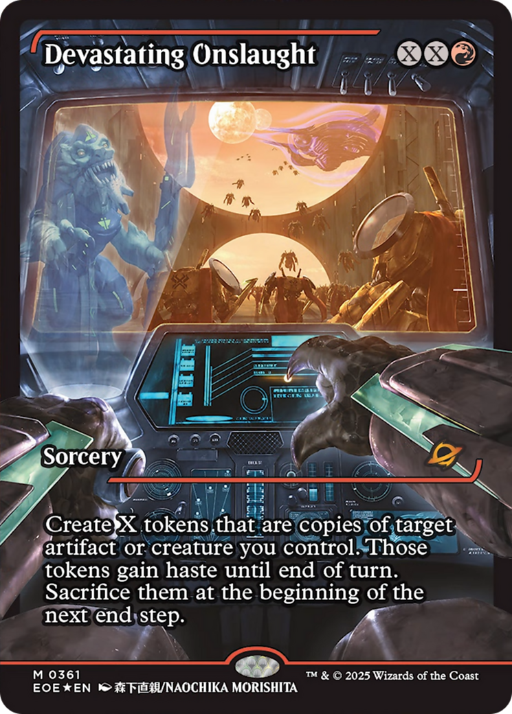 Devastating Onslaught (0361) (Showcase) [Edge of Eternities] | Gear Gaming Fayetteville