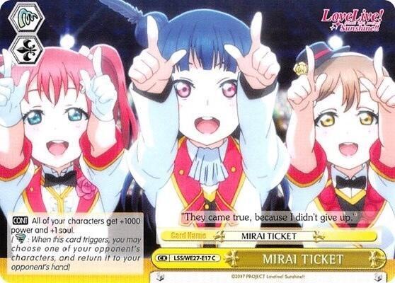MIRAI TICKET (Yellow) - [Love Live! Sunshine!! Extra Booster] | Gear Gaming Fayetteville