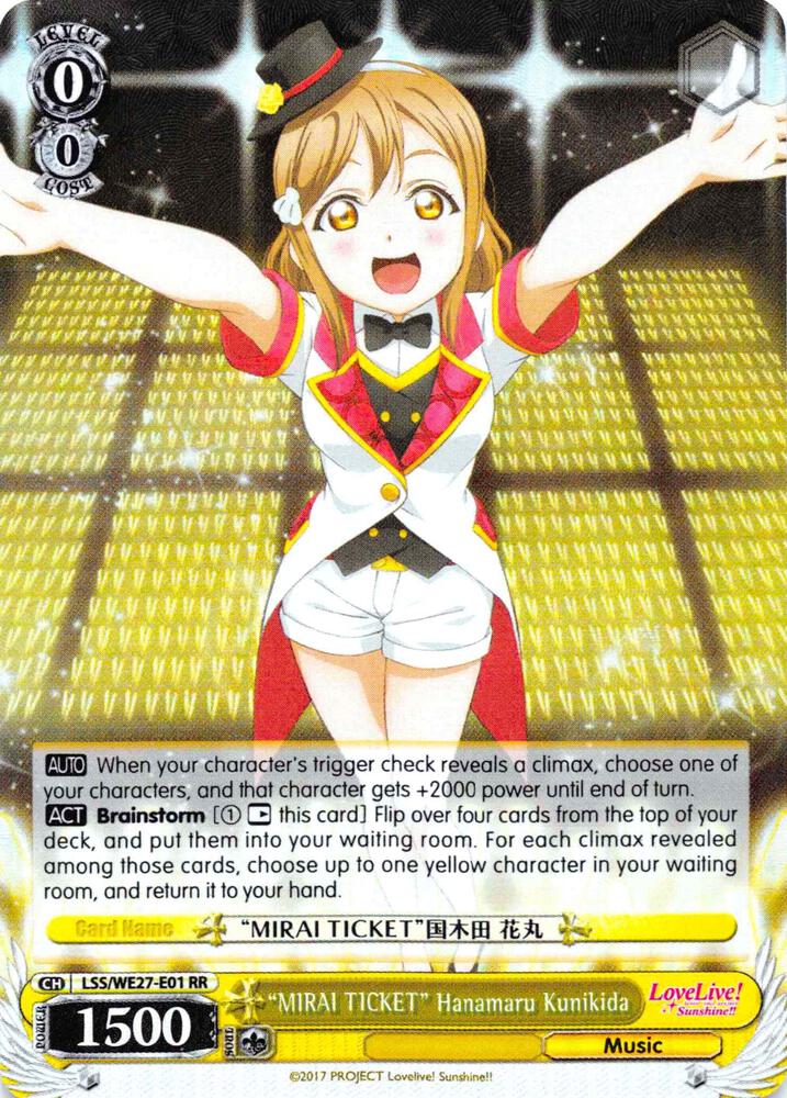 "MIRAI TICKET" Hanamaru Kunikida (Parallel Foil) - [Love Live! Sunshine!! Extra Booster] | Gear Gaming Fayetteville