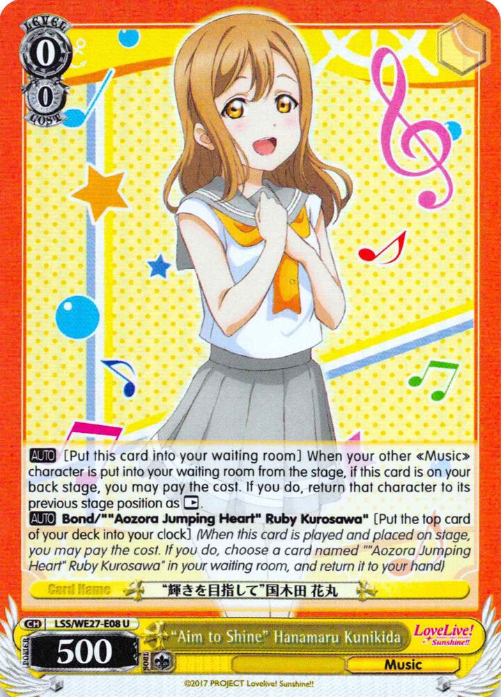 "Aim to Shine" Hanamaru Kunikida (Parallel Foil) - [Love Live! Sunshine!! Extra Booster] | Gear Gaming Fayetteville