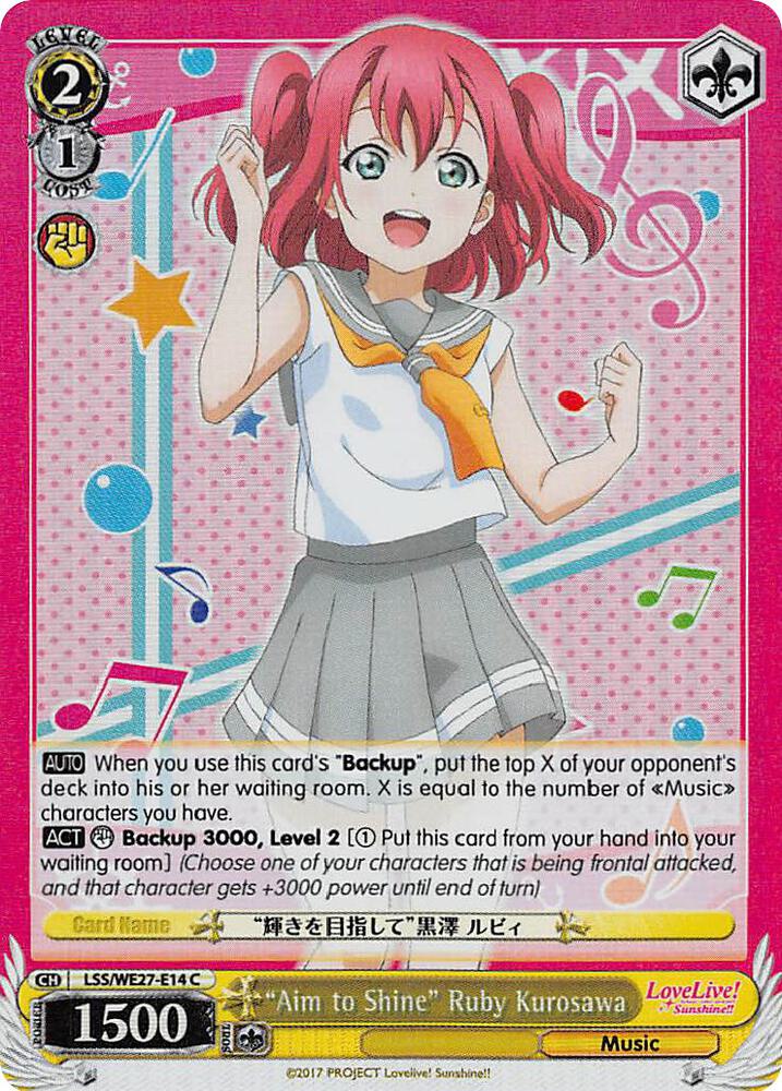 "Aim to Shine" Ruby Kurosawa (Parallel Foil) - [Love Live! Sunshine!! Extra Booster] | Gear Gaming Fayetteville