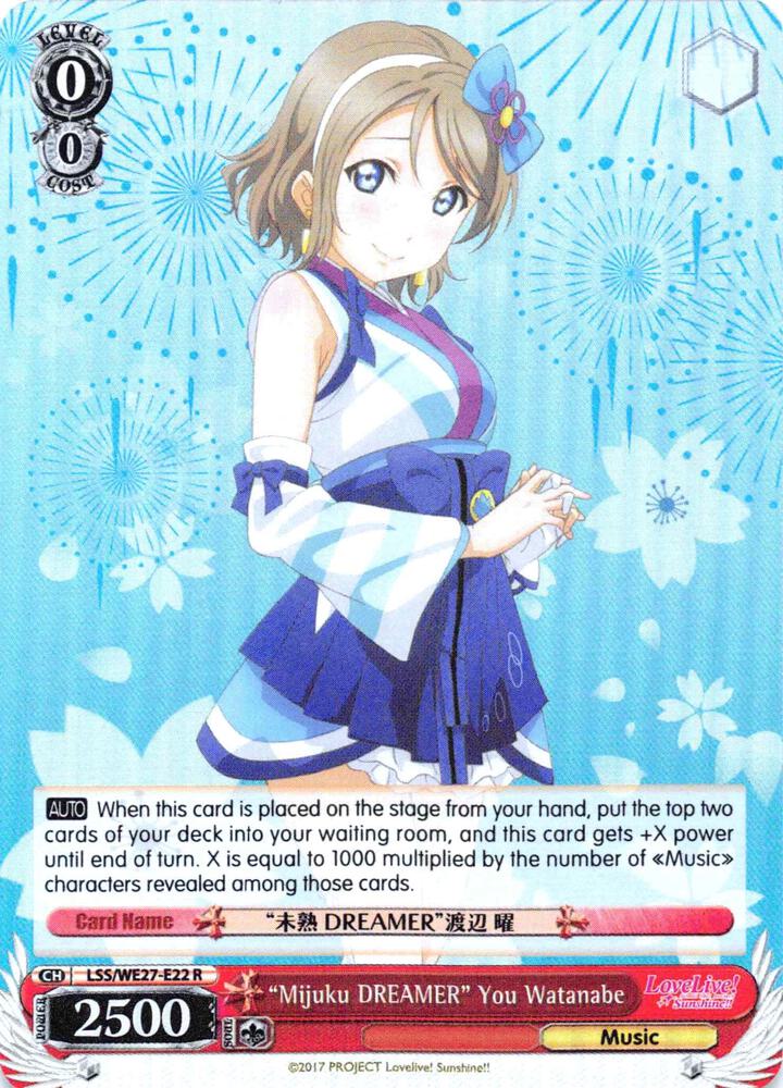 "Mijuku DREAMER" You Watanabe (Parallel Foil) - [Love Live! Sunshine!! Extra Booster] | Gear Gaming Fayetteville