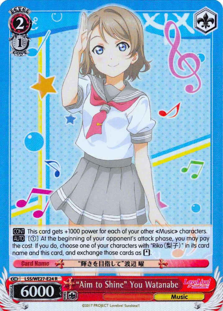 "Aim to Shine" You Watanabe (Parallel Foil) - [Love Live! Sunshine!! Extra Booster] | Gear Gaming Fayetteville