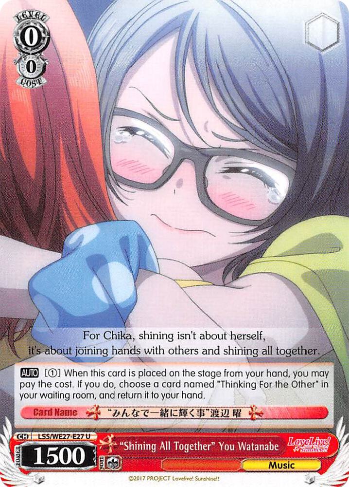 "Shining All Together" You Watanabe - [Love Live! Sunshine!! Extra Booster] | Gear Gaming Fayetteville