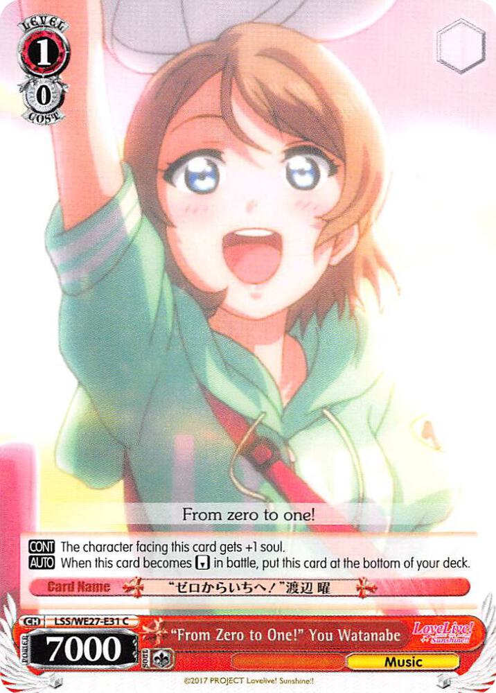"From Zero to One!" You Watanabe - [Love Live! Sunshine!! Extra Booster] | Gear Gaming Fayetteville