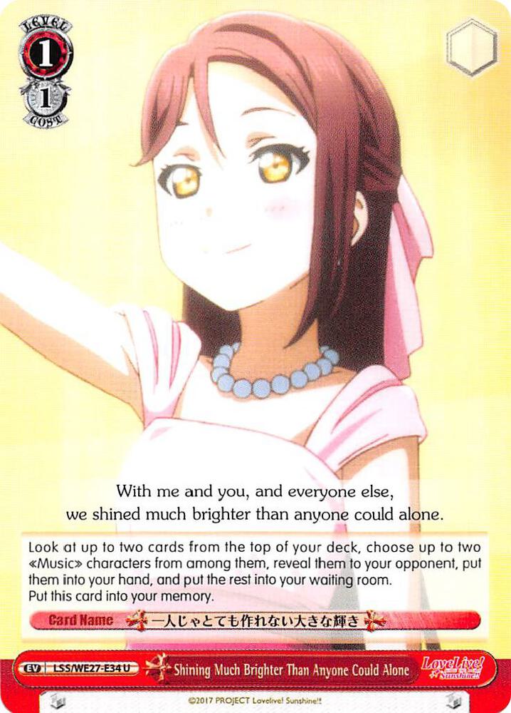 Shining Much Brighter Than Anyone Could Alone - [Love Live! Sunshine!! Extra Booster] | Gear Gaming Fayetteville