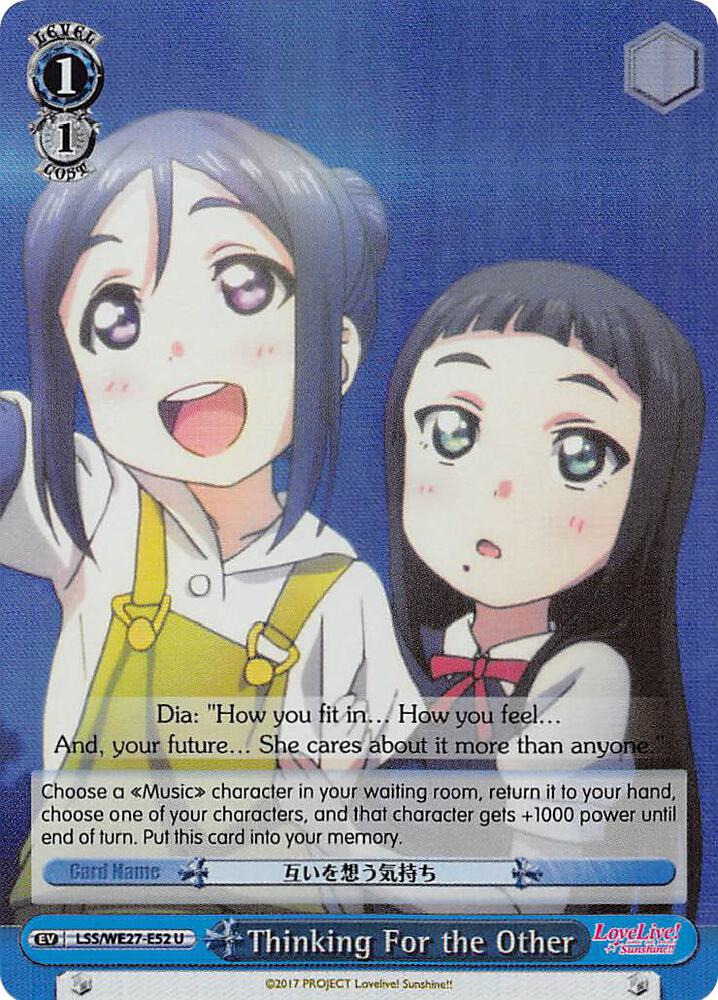 Thinking For the Other (Parallel Foil) - [Love Live! Sunshine!! Extra Booster] | Gear Gaming Fayetteville