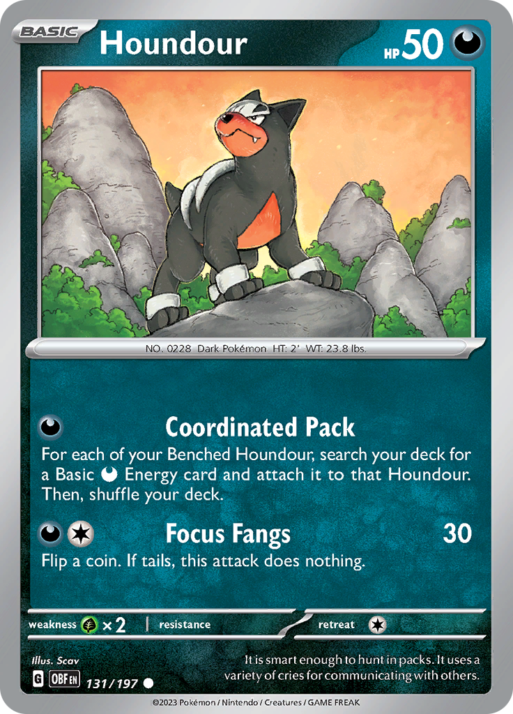 Houndour (131/197) [Scarlet & Violet: Obsidian Flames] | Gear Gaming Fayetteville