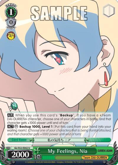 My Feelings, Nia - [Gurren Lagann] | Gear Gaming Fayetteville