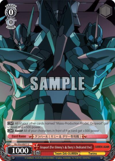 Grapearl (For Gimmy's & Darry's Dedicated Use) - [Gurren Lagann] | Gear Gaming Fayetteville