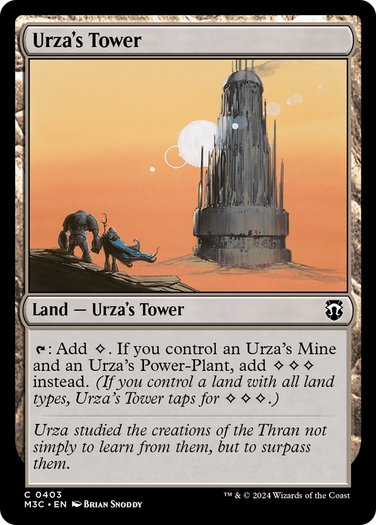 Urza's Tower (Ripple Foil) [Modern Horizons 3 Commander] | Gear Gaming Fayetteville