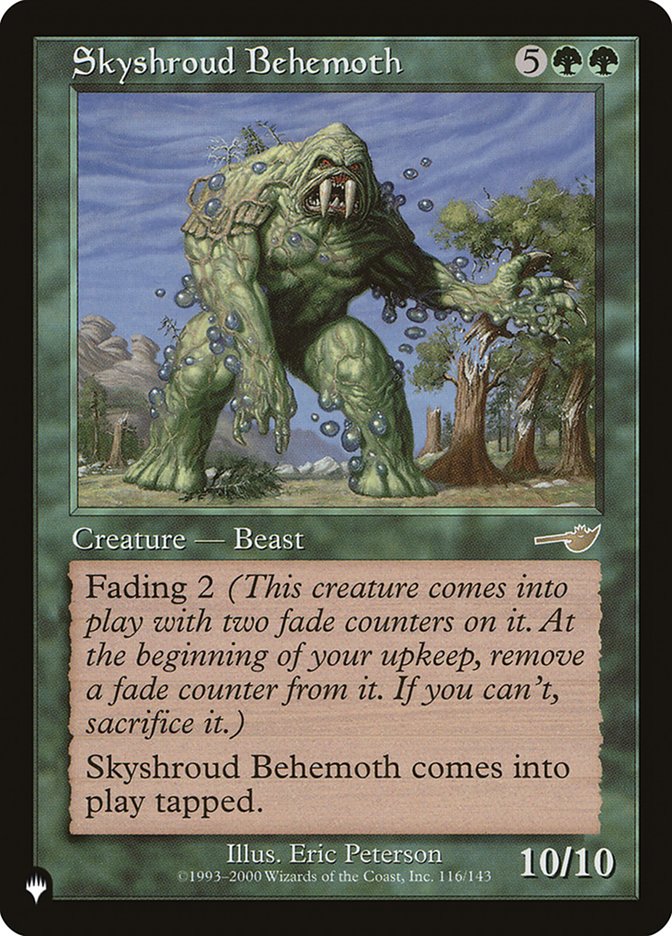 Skyshroud Behemoth [The List] | Gear Gaming Fayetteville