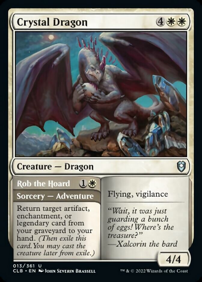 Crystal Dragon // Rob the Hoard [Commander Legends: Battle for Baldur's Gate] | Gear Gaming Fayetteville