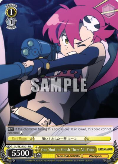 One Shot to Finish Them All, Yoko - [Gurren Lagann] | Gear Gaming Fayetteville
