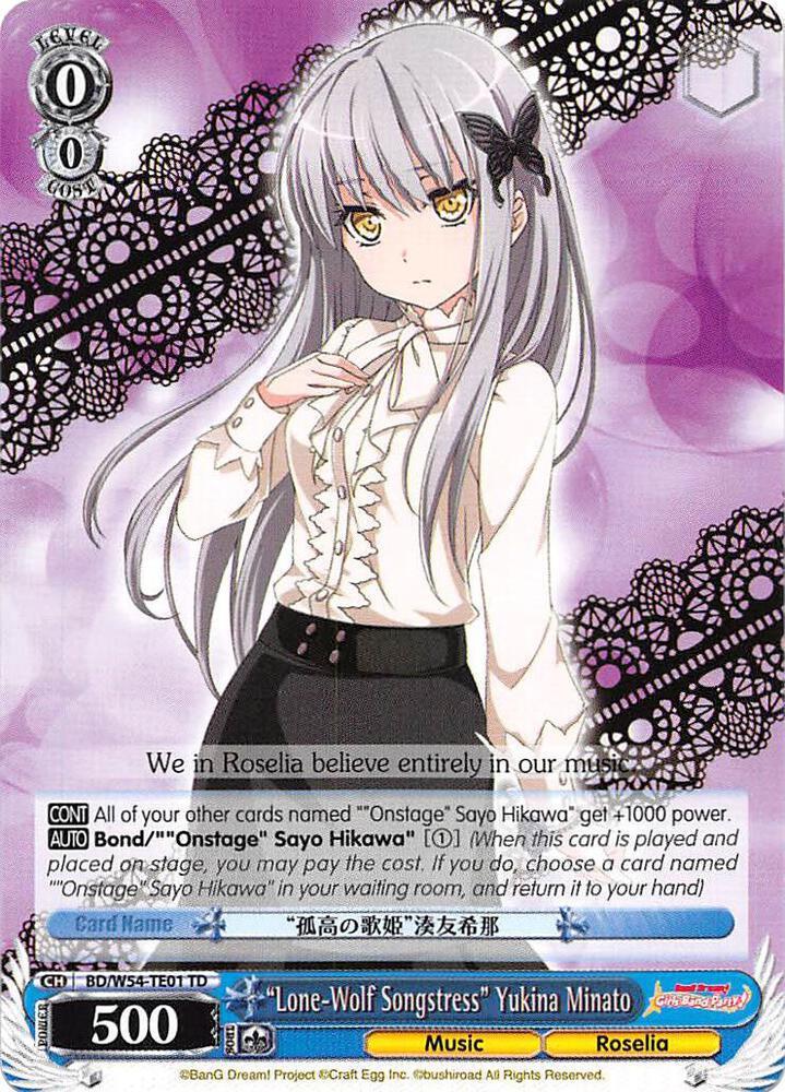 "Lone-Wolf Songstress" Yukina Minato - [BanG Dream! Girls Band Party!] | Gear Gaming Fayetteville