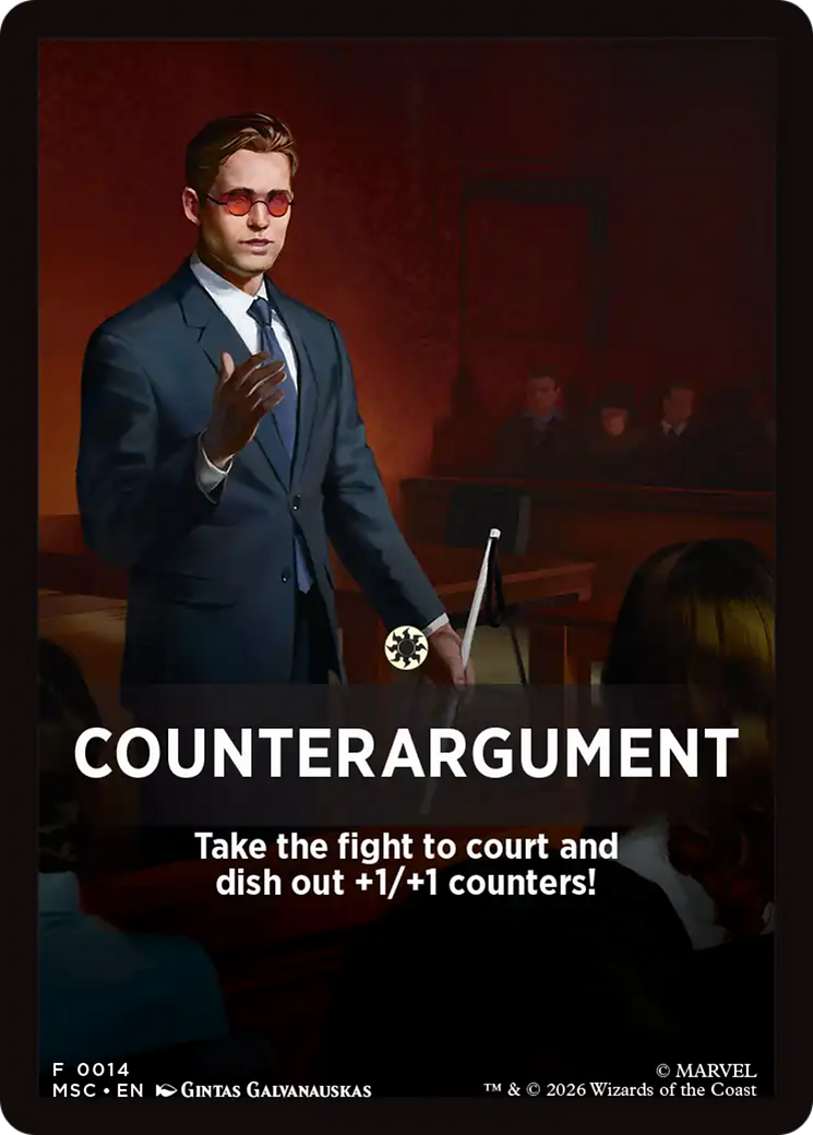 Counterargument Theme Card [Marvel Super Heroes Commander] | Gear Gaming Fayetteville