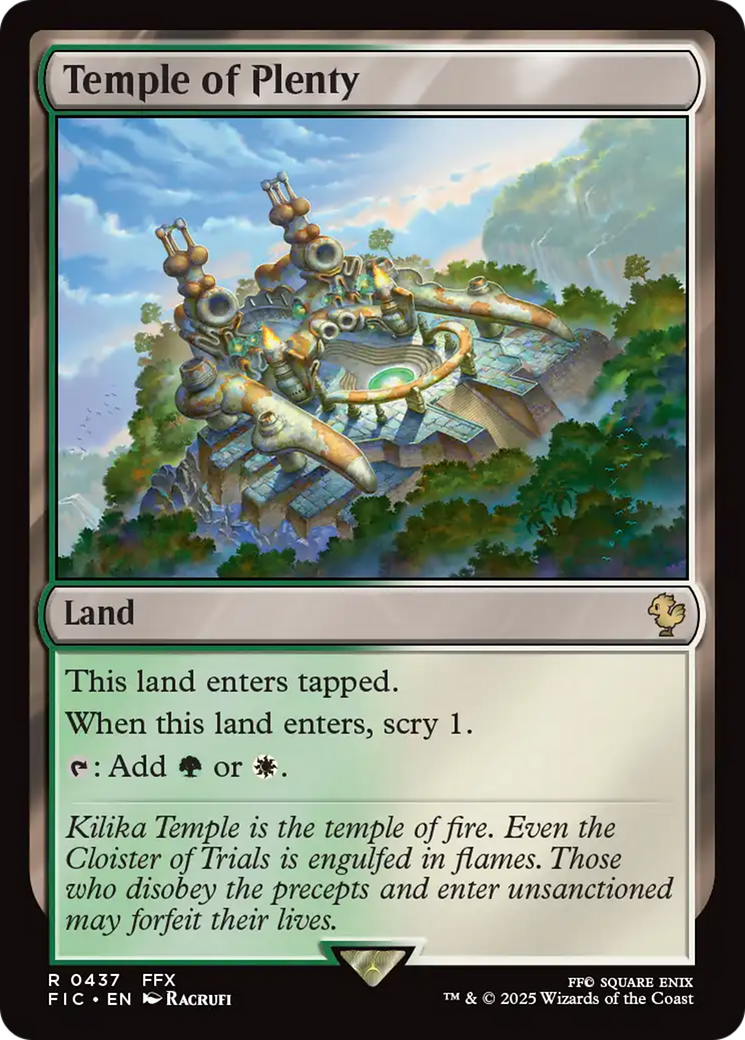 Temple of Plenty [FINAL FANTASY Commander] | Gear Gaming Fayetteville