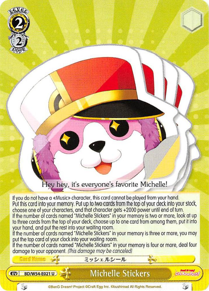 Michelle Stickers - [BanG Dream! Girls Band Party!] | Gear Gaming Fayetteville