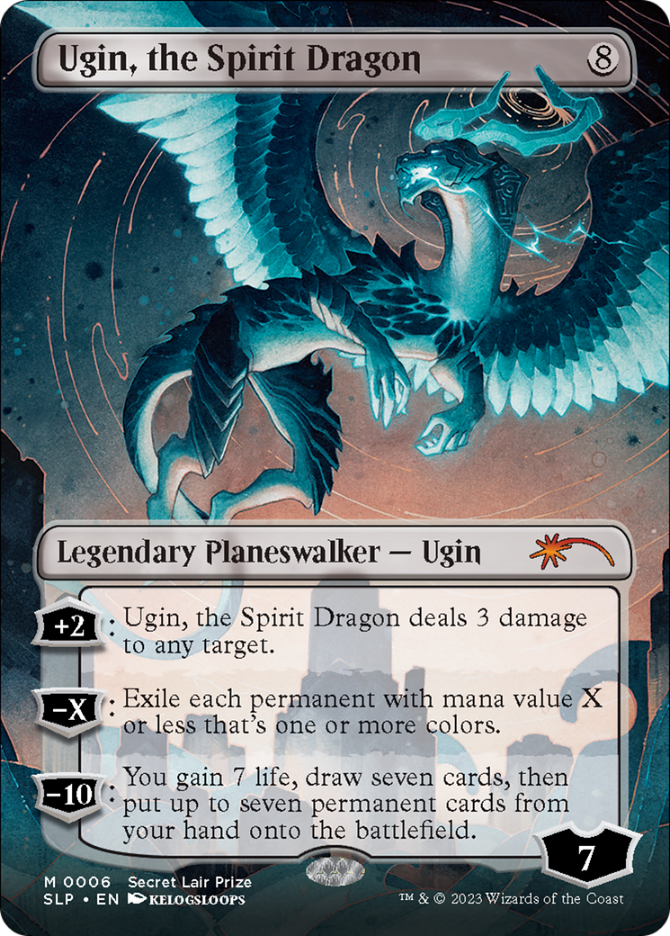 Ugin, the Spirit Dragon (Borderless) [Secret Lair Showdown] | Gear Gaming Fayetteville