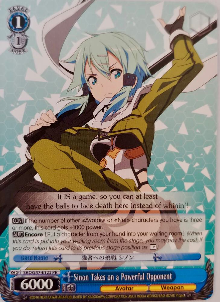 Sinon Takes on a Powerful Opponent - SAO/S47-E123 PR - [Sword Art Online Re: Edit] | Gear Gaming Fayetteville