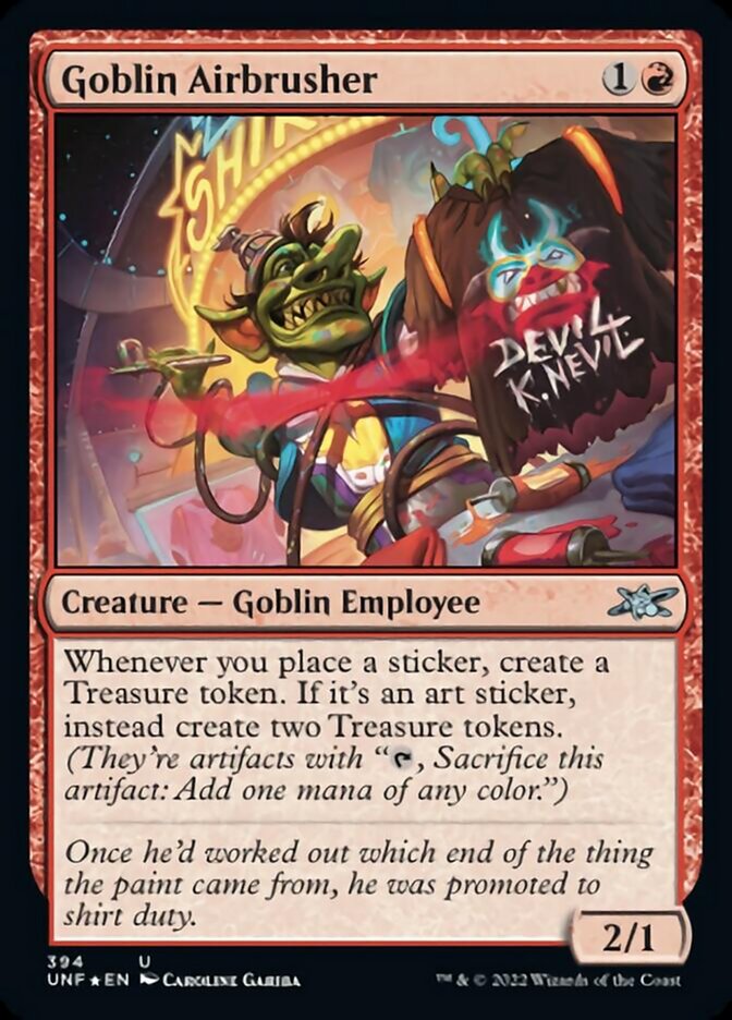 Goblin Airbrusher (Galaxy Foil) [Unfinity] | Gear Gaming Fayetteville