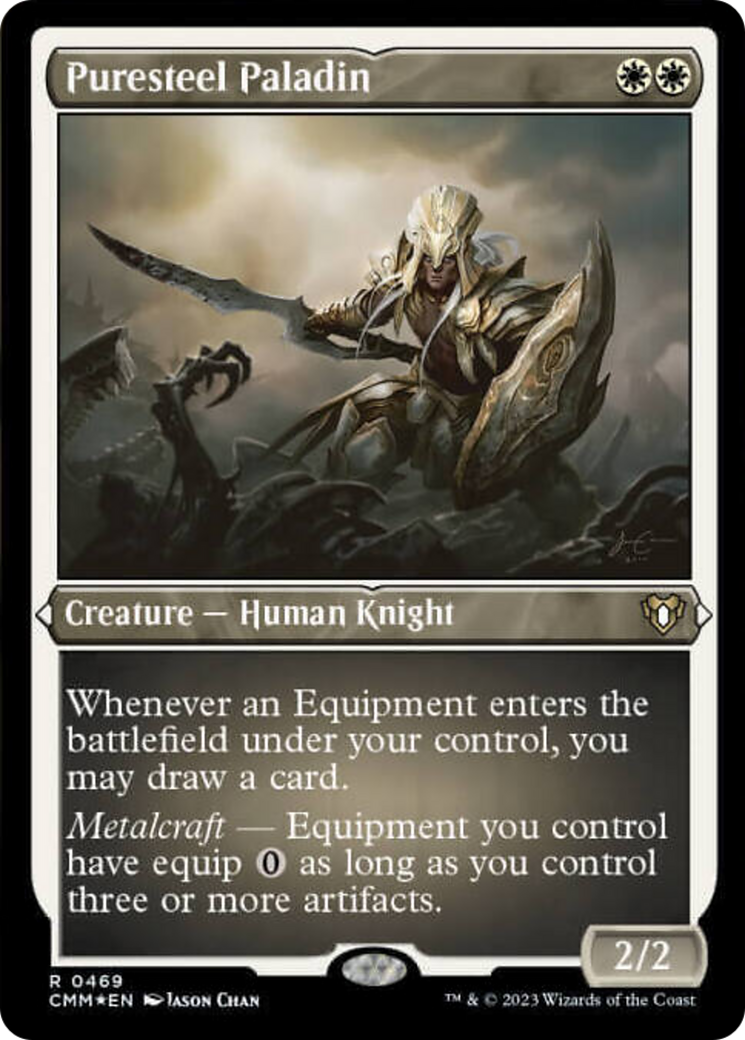 Puresteel Paladin (Foil Etched) [Commander Masters] | Gear Gaming Fayetteville