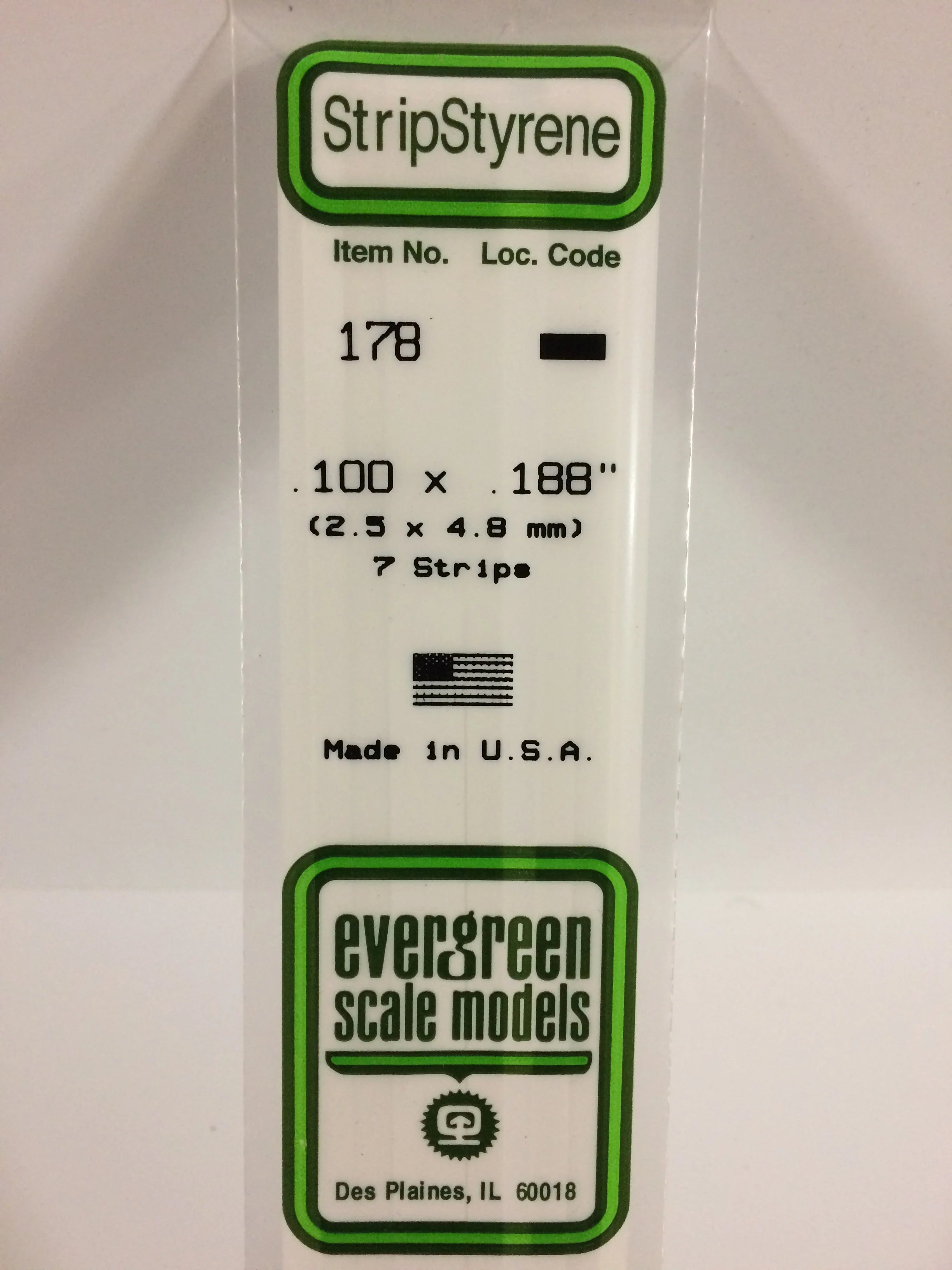 178 - .100" X .188" OPAQUE WHITE POLYSTYRENE STRIP | Gear Gaming Fayetteville