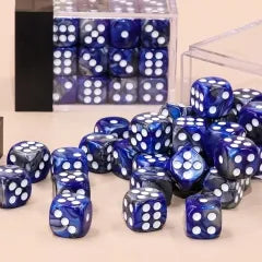 (Dark Blue + Black) 12mm D6 block of 36 dice | Gear Gaming Fayetteville