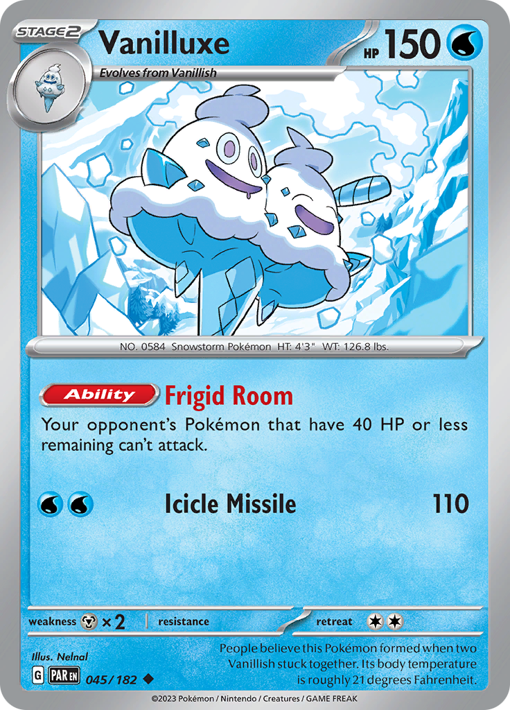 Vanilluxe (045/182) [Scarlet & Violet: Paradox Rift] | Gear Gaming Fayetteville