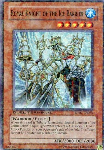 Royal Knight of the Ice Barrier [DT01-EN065] Super Rare | Gear Gaming Fayetteville
