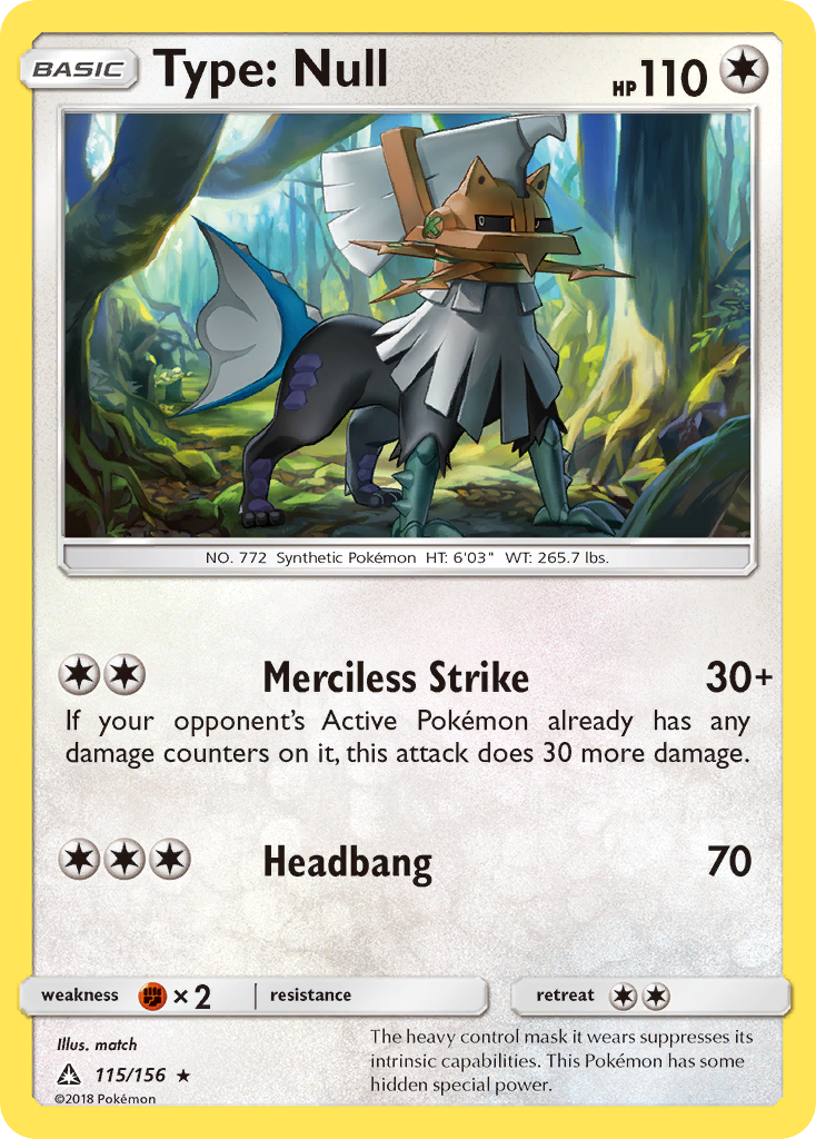 Type: Null (115/156) [Sun & Moon: Ultra Prism] | Gear Gaming Fayetteville